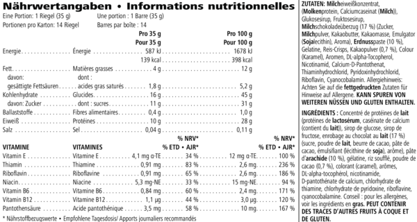 Protein Riegel Schokolade-Erdnuss Praktischen 14 Riegel - Image 4