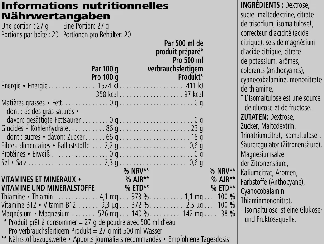 CR7 Drive Ausdauergetränk Acai-Beere 540 g – Bild 4